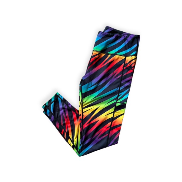 Constantly Varied Gear rainbow Striped Leggings athletic pants XL - Picture 3 of 9